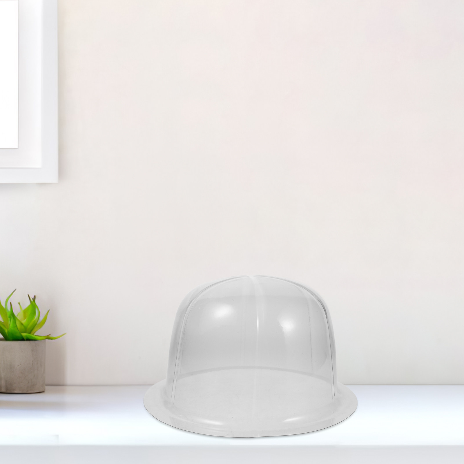 Plastic Dome Clear - 10 Adet Kubbe Şapka Desteği Şeffaf
