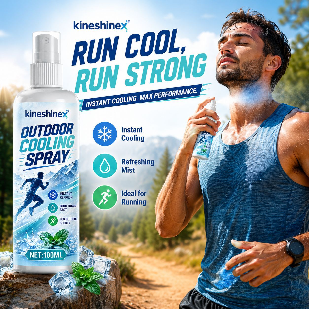 Misting Bottle Fine - Dış Mekan Soğutma Spreyi 100ml –