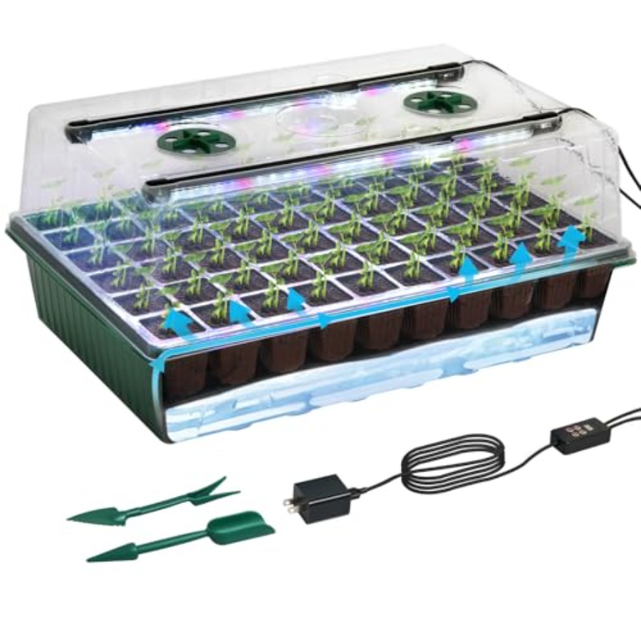 Humidity Dome Kit - Büyütme Işığıyla Birlikte Tohum Başlangıç ​​Tepsisi