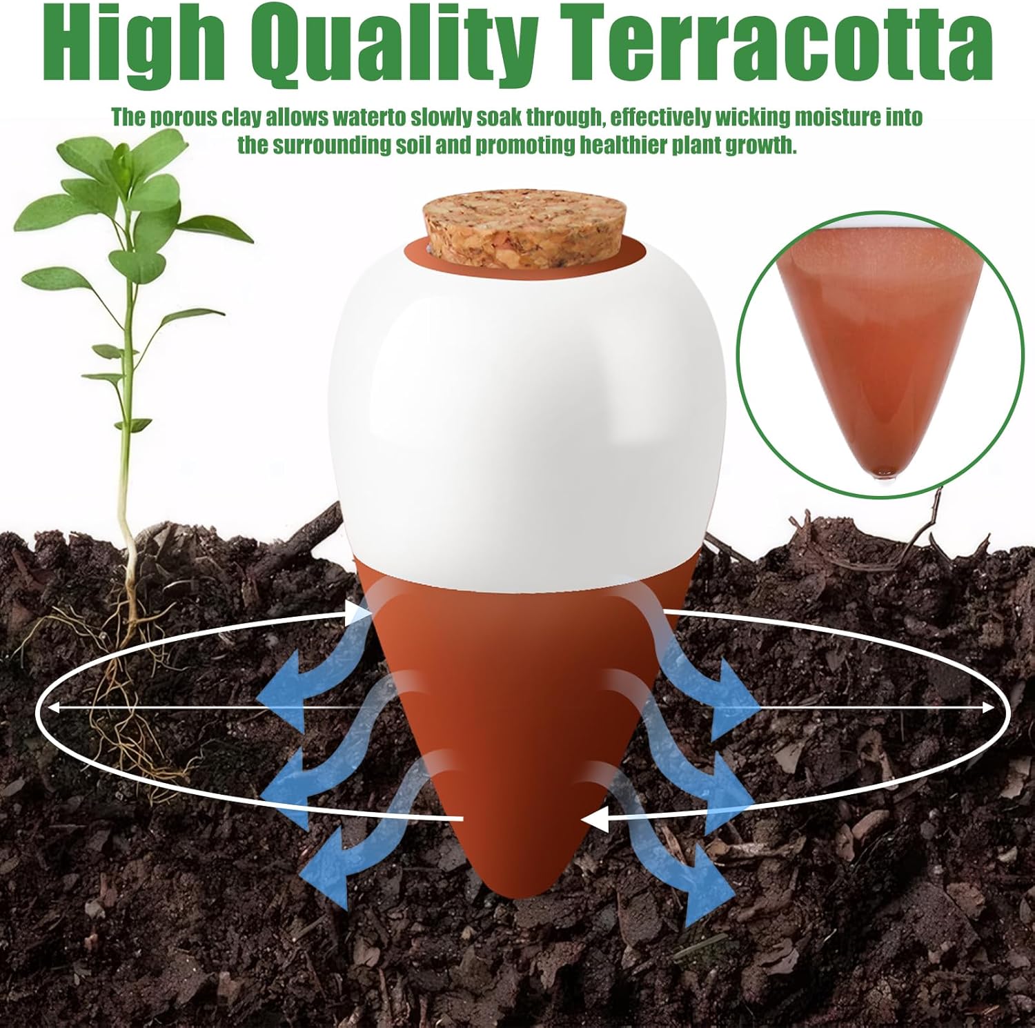 Terakota Sulama Çubukları, Ken - Self Watering Insert incelemesi ve fiyatı