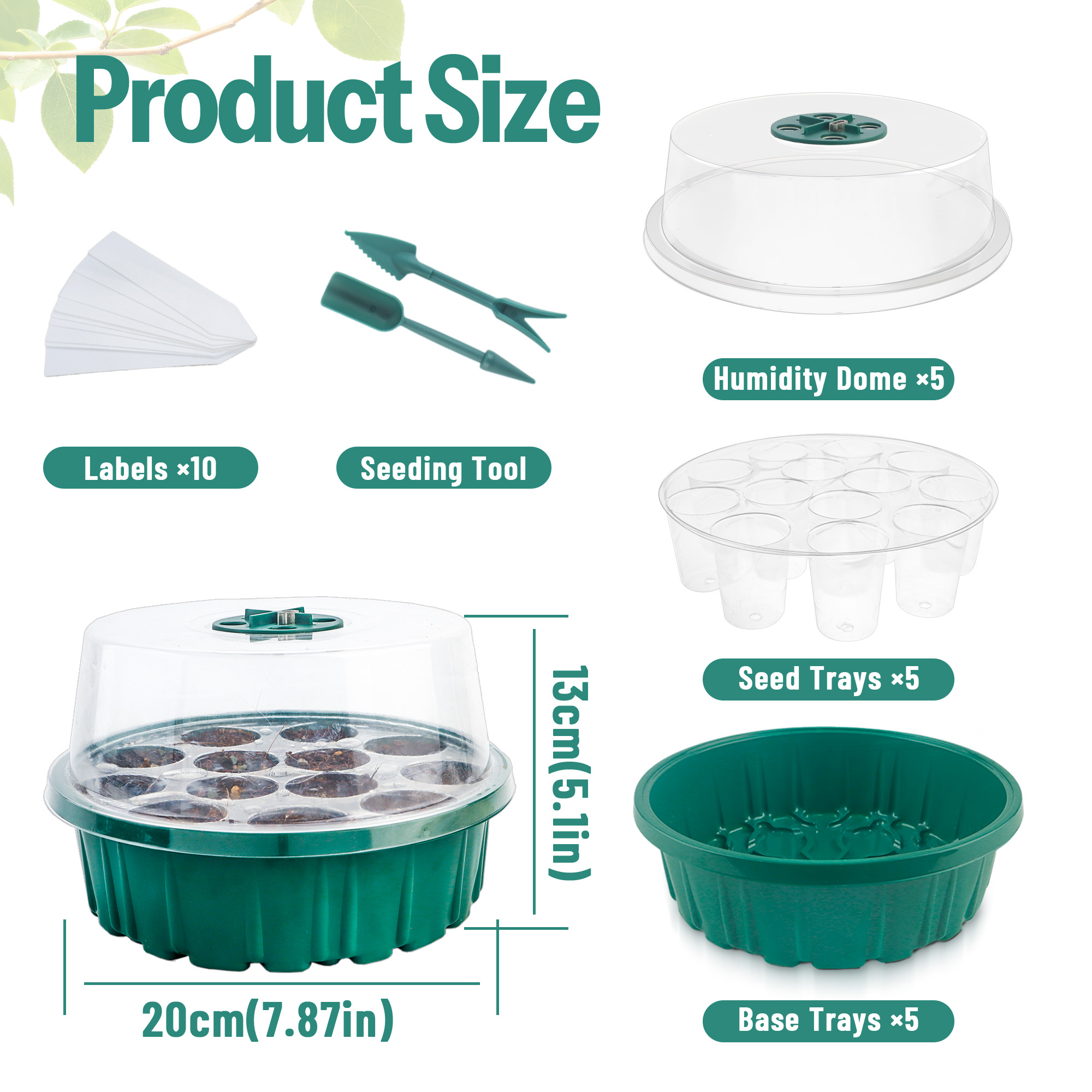 5'li Paket Tohum Başlangıç ​​K - Humidity Dome Kit incelemesi ve fiyatı