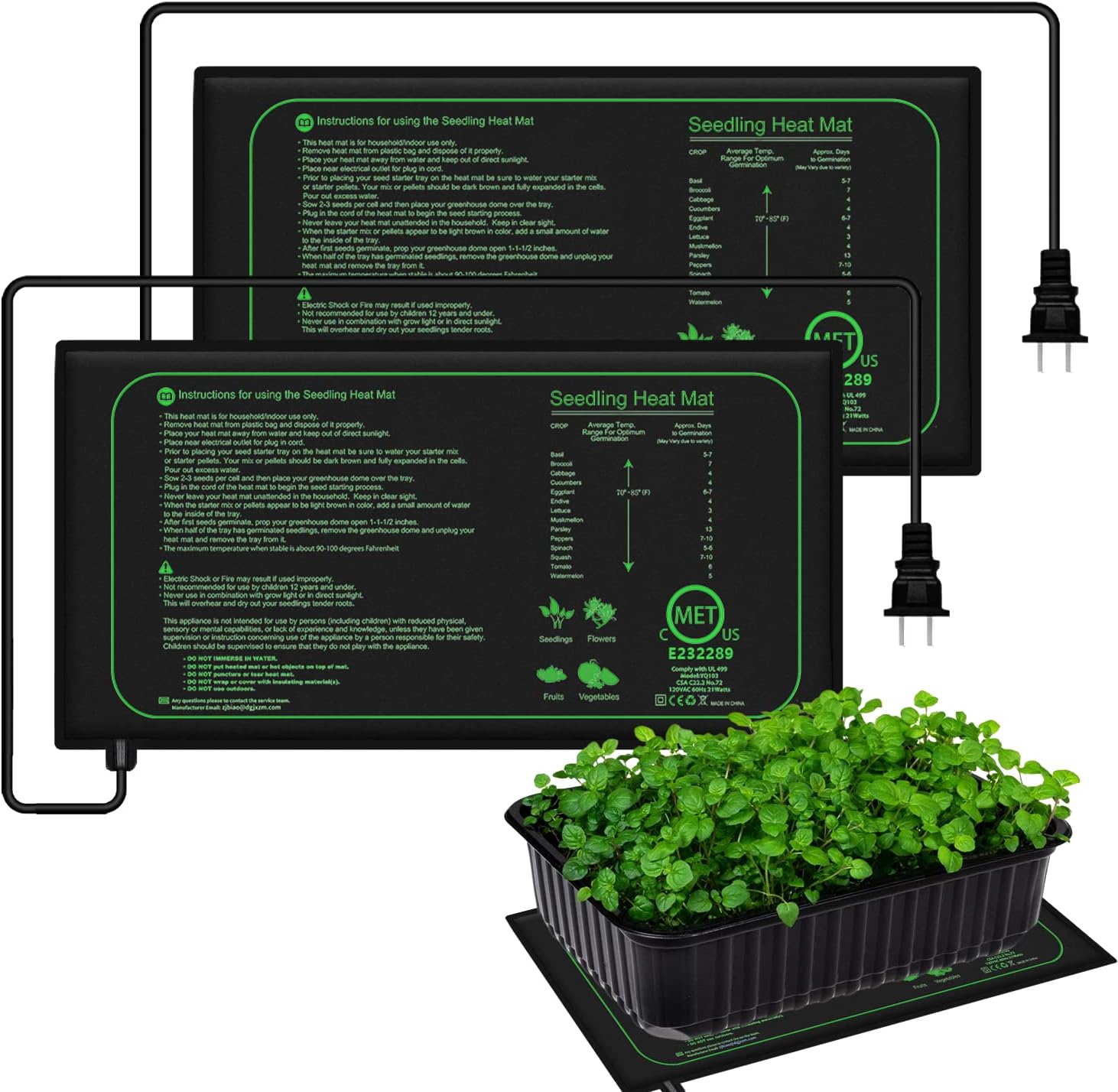 10/25/50 CM Fide Isı Mat Kapal - Heat Mat Seedling incelemesi ve fiyatı