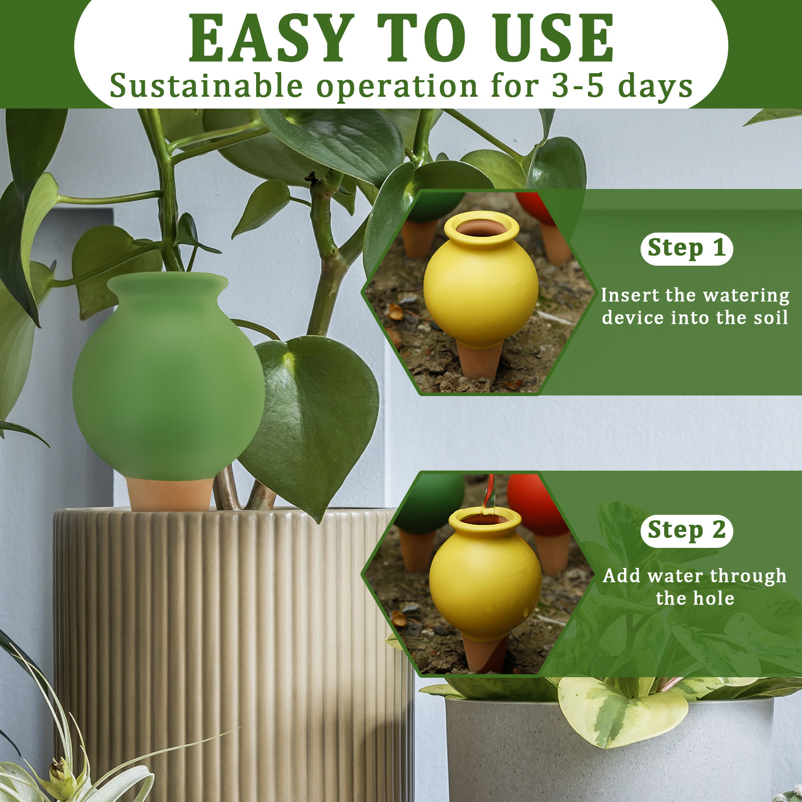 8 adet Pişmiş Toprak Kendinden - Self Watering Insert incelemesi ve fiyatı