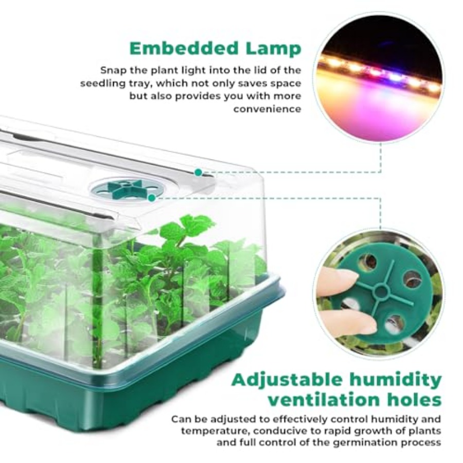 Büyüme Işığına Sahip Tohum Baş - Humidity Dome Kit incelemesi ve fiyatı