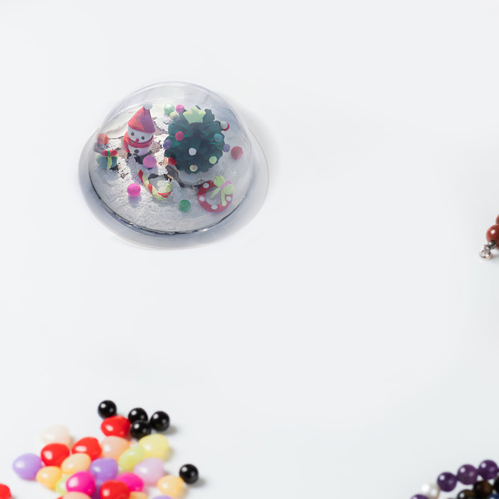 12 Adet Şeffaf Doldurulabilir  - Plastic Dome Clear incelemesi ve fiyatı