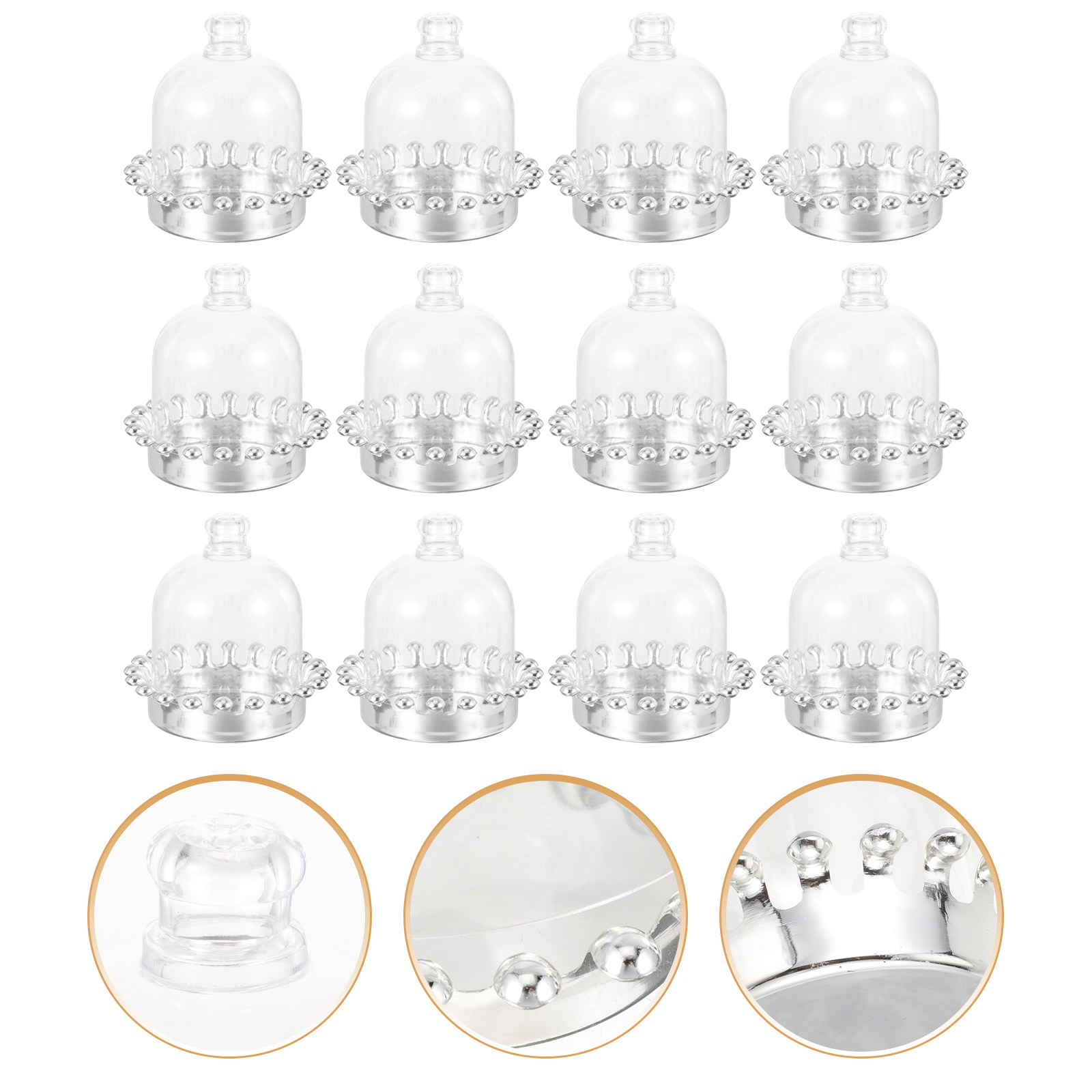 12 Adet Kek Standı Kubbe Kapağ - Plastic Dome Clear incelemesi ve fiyatı