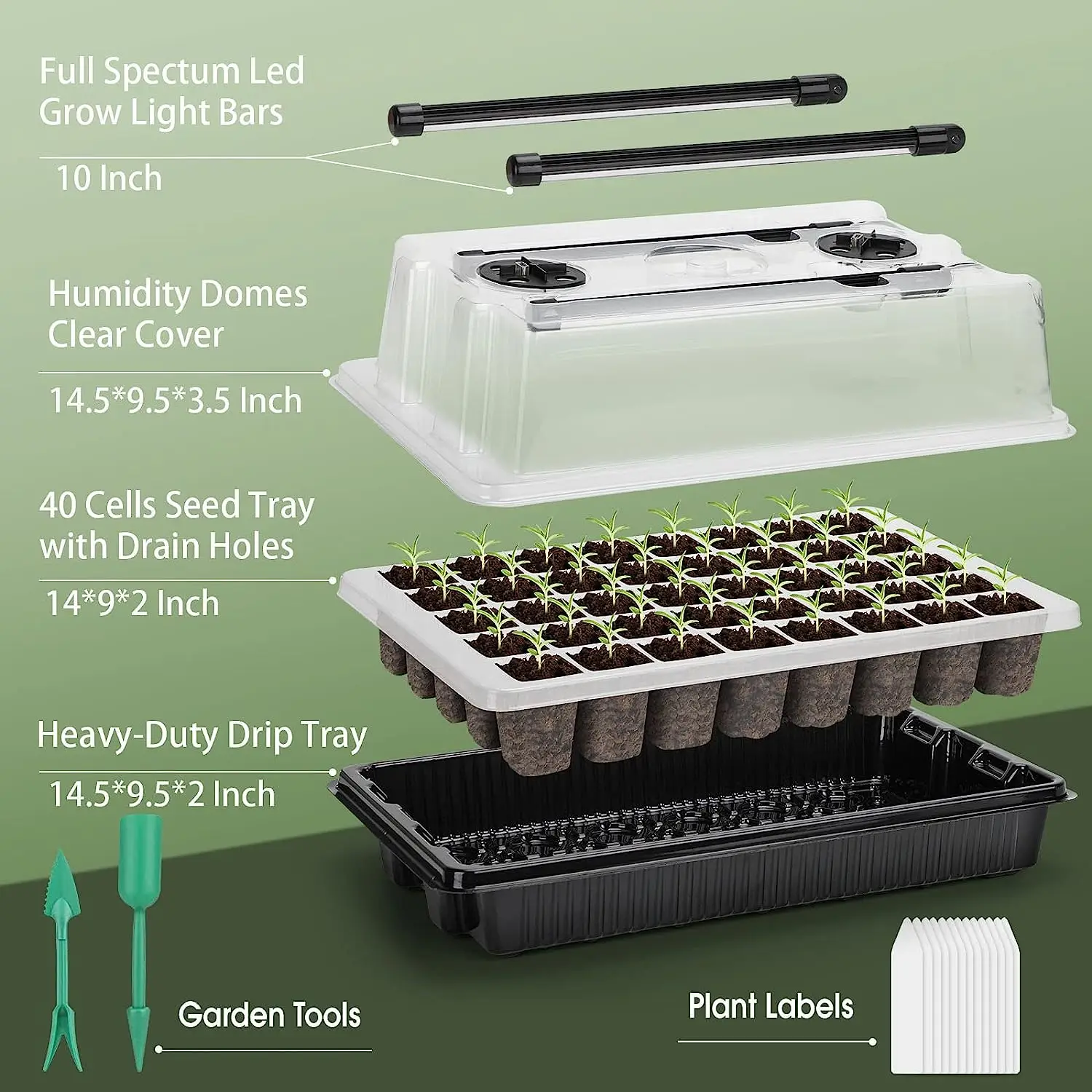 1 Set, 2 Uzun Şeritli Büyütme  - Humidity Dome Kit incelemesi ve fiyatı
