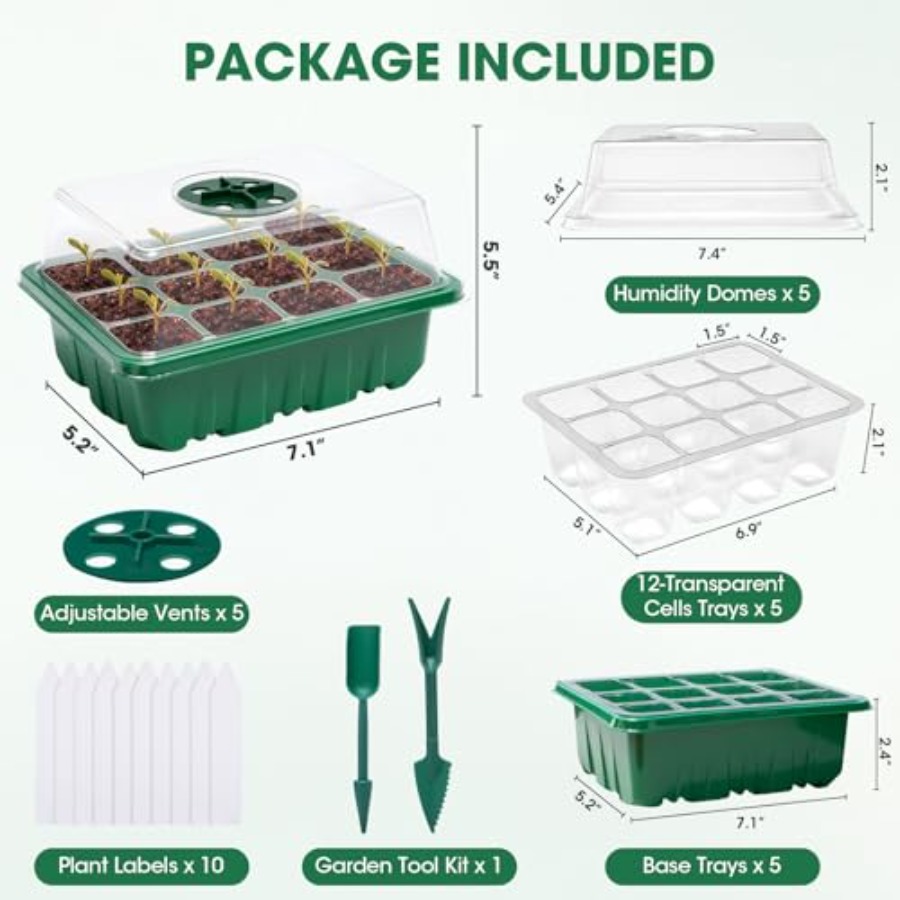 5'li Paket Nem Kubbeli Tohum B - Humidity Dome Kit incelemesi ve fiyatı